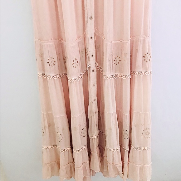 FREE PEOPLE Pretty Cozy Maxi Ecru Dress - Picture 12 of 16